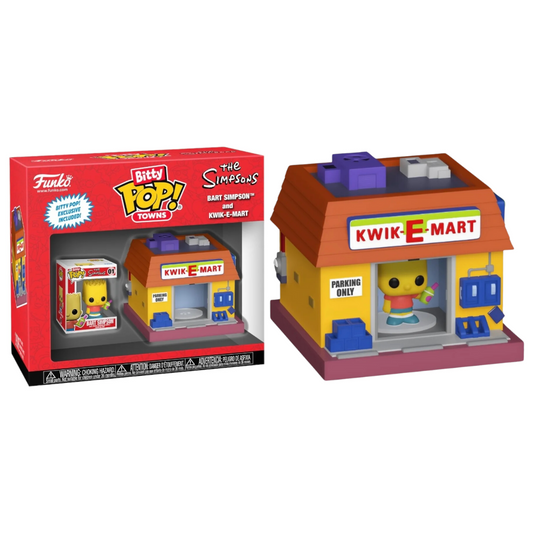 Toys N Tuck:Bitty Pop! Towns Bart Simpson and Kwik-E-Mart,Funko