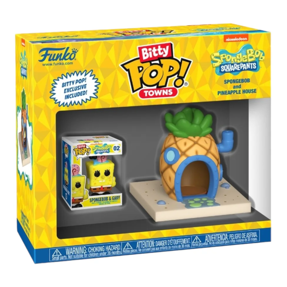 Toys N Tuck:Bitty Pop! Towns Spongebob and Pineapple House,Funko