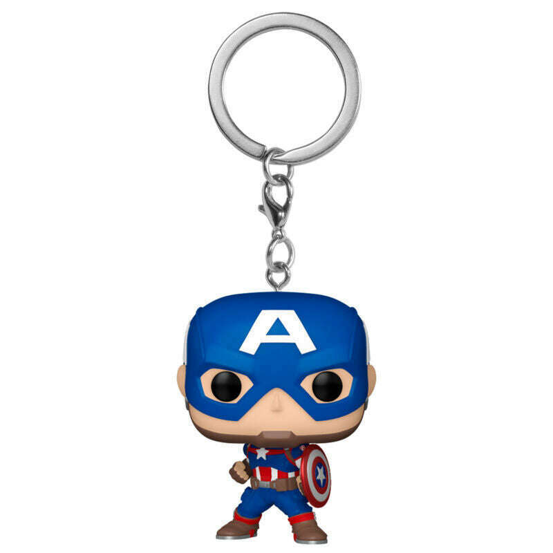 Toys N Tuck:Funko Pocket Pop Keychain - Marvel - Captain America,Marvel