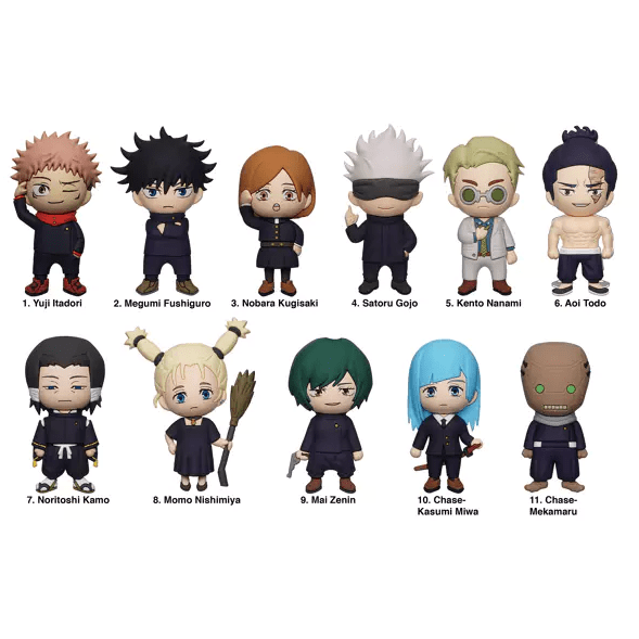 Toys N Tuck:Jujutsu Kaisen 3D Foam Bag Clip Series 4,Jujutsu Kaisen