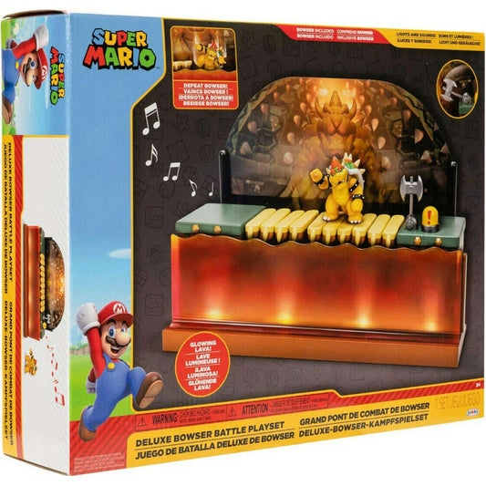 Toys N Tuck:Super Mario Deluxe Bowser Battle Playset,Mario