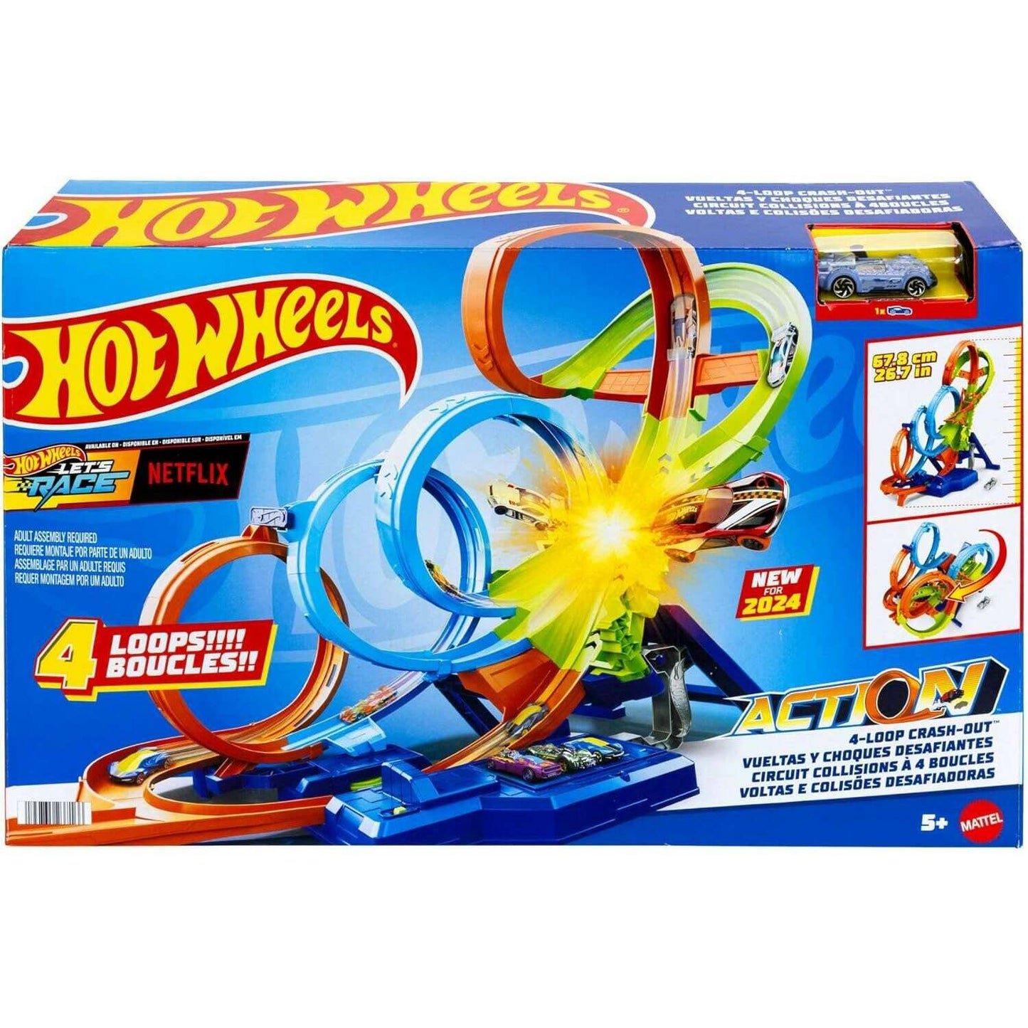 Toys N Tuck:Hot Wheels Action 4-Loop Crash-Out,Hot Wheels