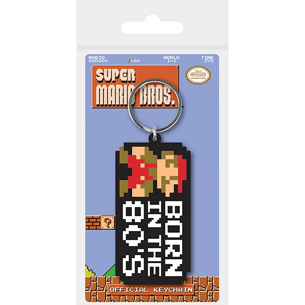 Toys N Tuck:Rubber Keychain - Super Mario Bros. (Born In The 80'S),Super Mario