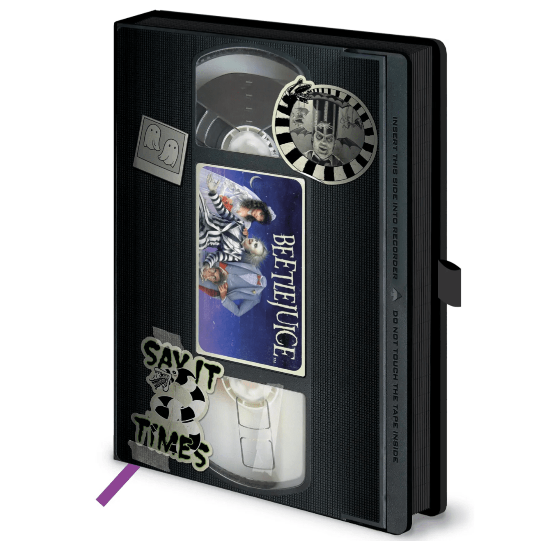 Toys N Tuck:Premium Notebook - Beetlejuice - Say It Three Times (Vhs),Beetlejuice