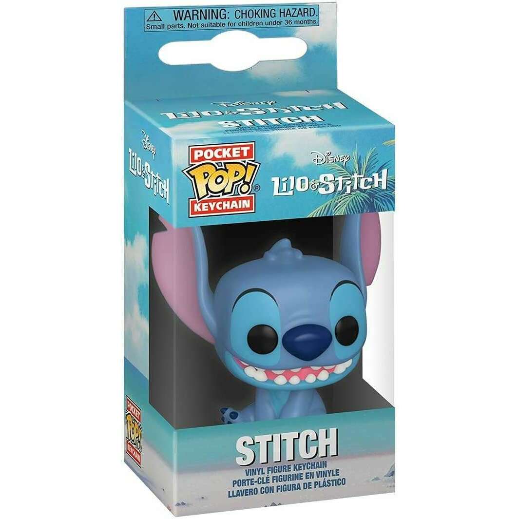 Toys N Tuck:Funko Pocket Pop Keychain - Disney Lilo & Stitch - Stitch (Sitting),Disney