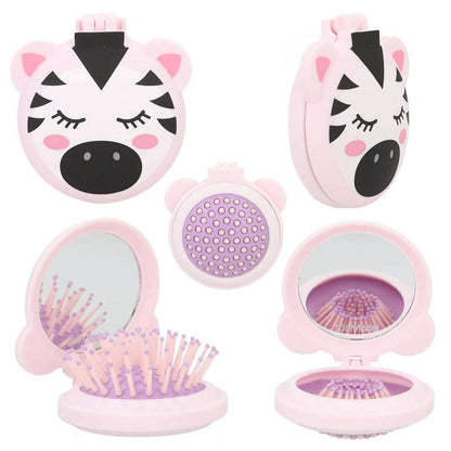 Toys N Tuck:Depesche Top Model Wild Folding Hairbrush with Mirror,Top Model