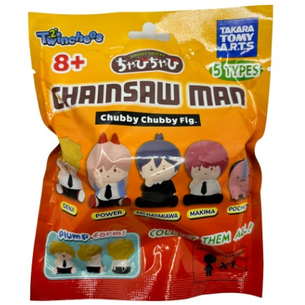 Toys N Tuck:Twinchees Chainsaw Man Chubby Chubby Figures Blind Bag,Chainsaw Man