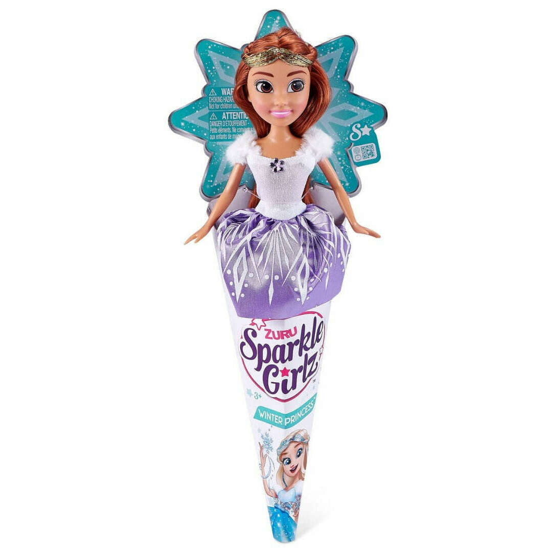 Toys N Tuck:Zuru Sparkle Girlz Winter Princess Cone,Sparkle Girlz