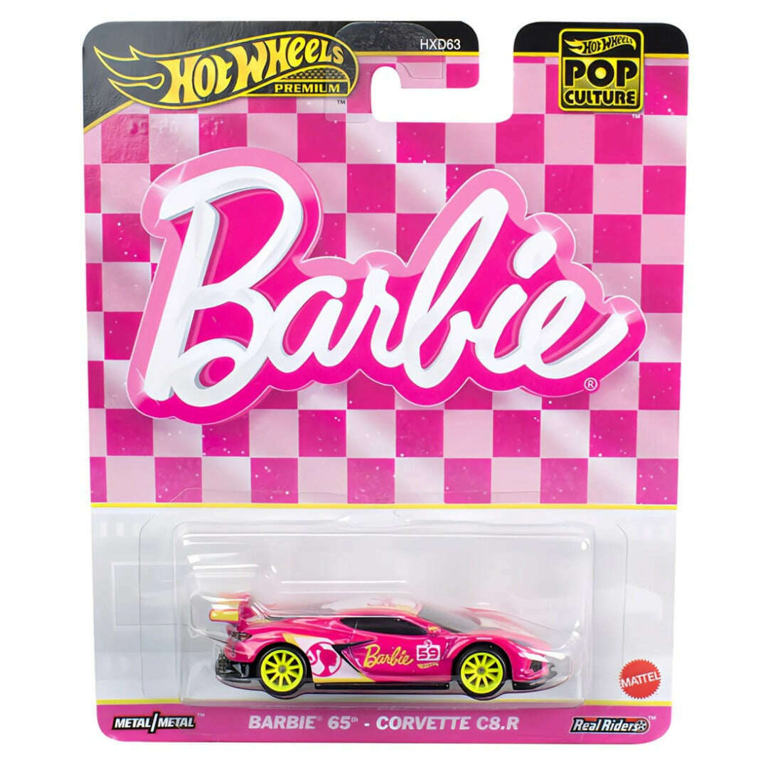 Toys N Tuck:Hot Wheels Pop Culture Barbie 65th Corvette C8.R HVJ51,Hot Wheels