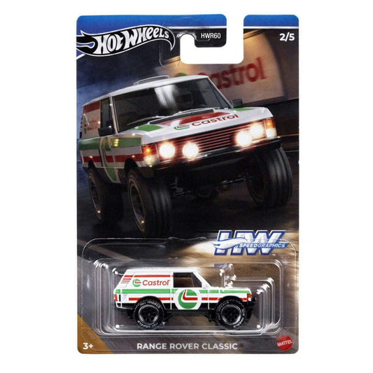 Toys N Tuck:Hot Wheels Speed Graphics Range Rover Classic (2/5) HRT08,Hot Wheels