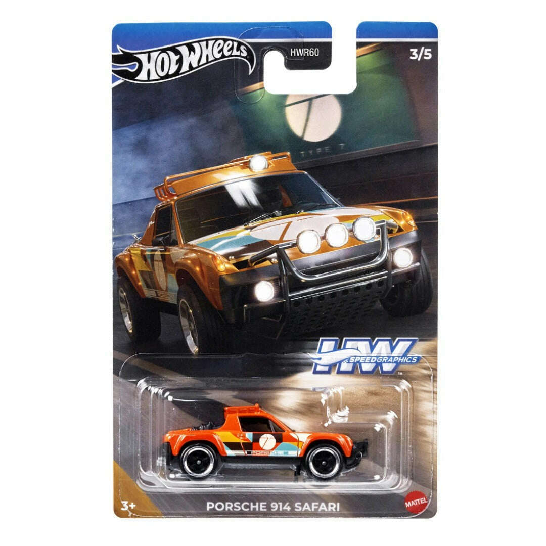 Toys N Tuck:Hot Wheels Speed Graphics Porsche 914 Safari (3/5) HRT06,Hot Wheels