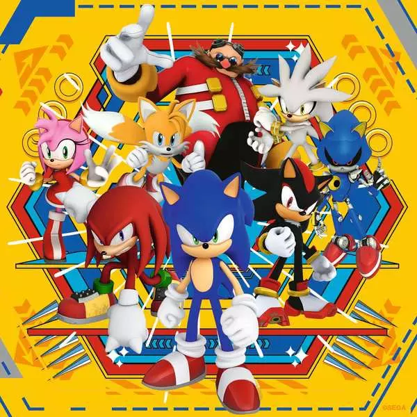 Toys N Tuck:Ravensburger 3 x 49pc Puzzles Sonic Prime,Sonic The Hedgehog