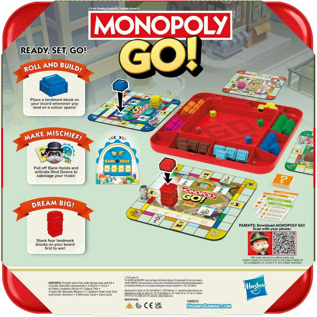 Toys N Tuck:Monopoly Go! Board Game,Hasbro Gaming