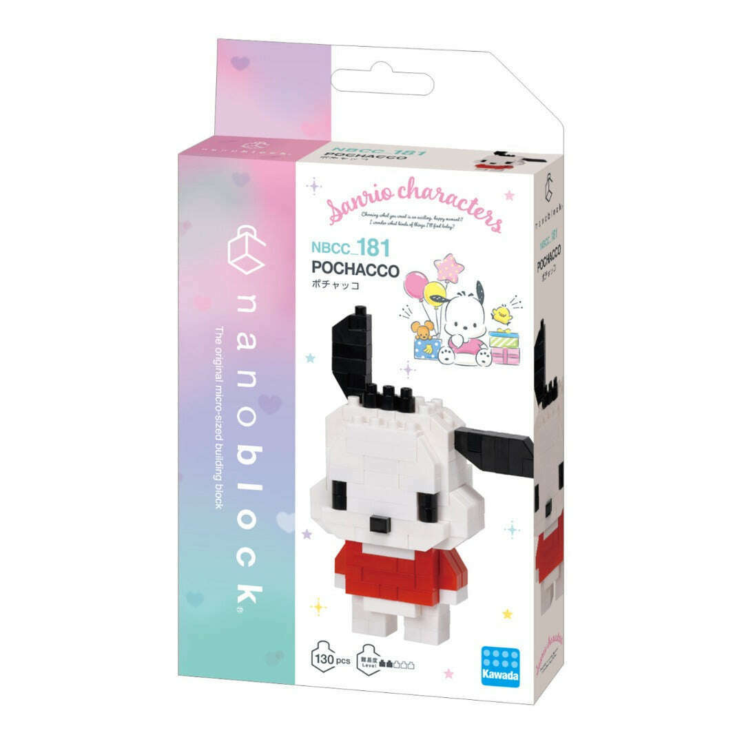 Toys N Tuck:Nanoblock Constructible Figure Sanrio Pochacco,Hello Kitty