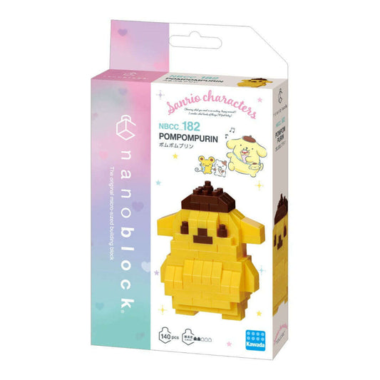 Toys N Tuck:Nanoblock Constructible Figure Sanrio Pompompurin,Hello Kitty
