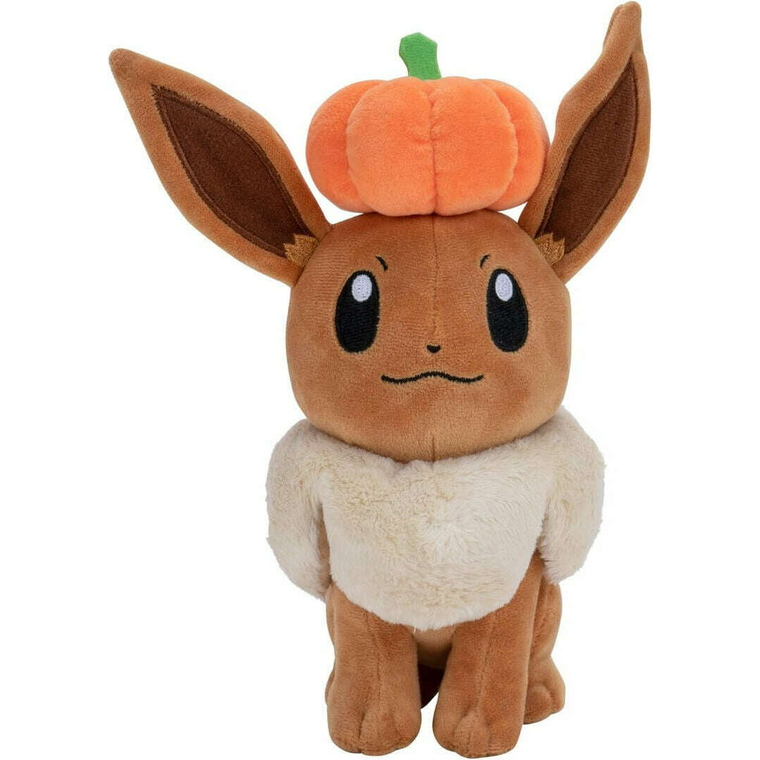 Toys N Tuck:Pokemon 8 Inch Plush - Eevee With Pumpkin,Pokemon