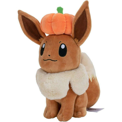 Toys N Tuck:Pokemon 8 Inch Plush - Eevee With Pumpkin,Pokemon