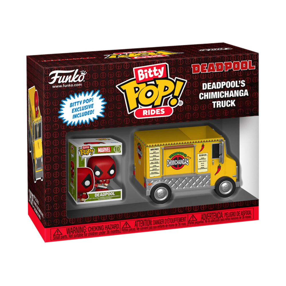 Toys N Tuck:Bitty Pop! Rides Deadpool with Chimichanga Truck,Funko