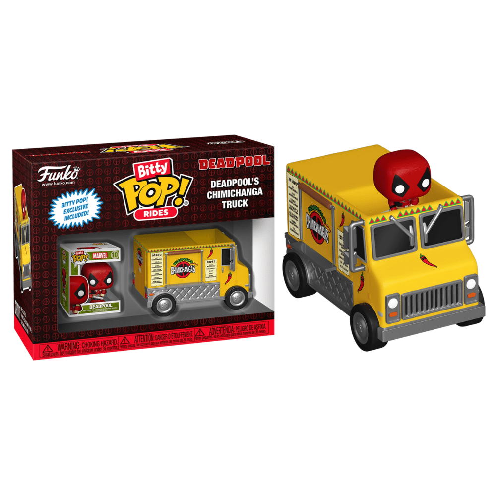 Toys N Tuck:Bitty Pop! Rides Deadpool with Chimichanga Truck,Funko