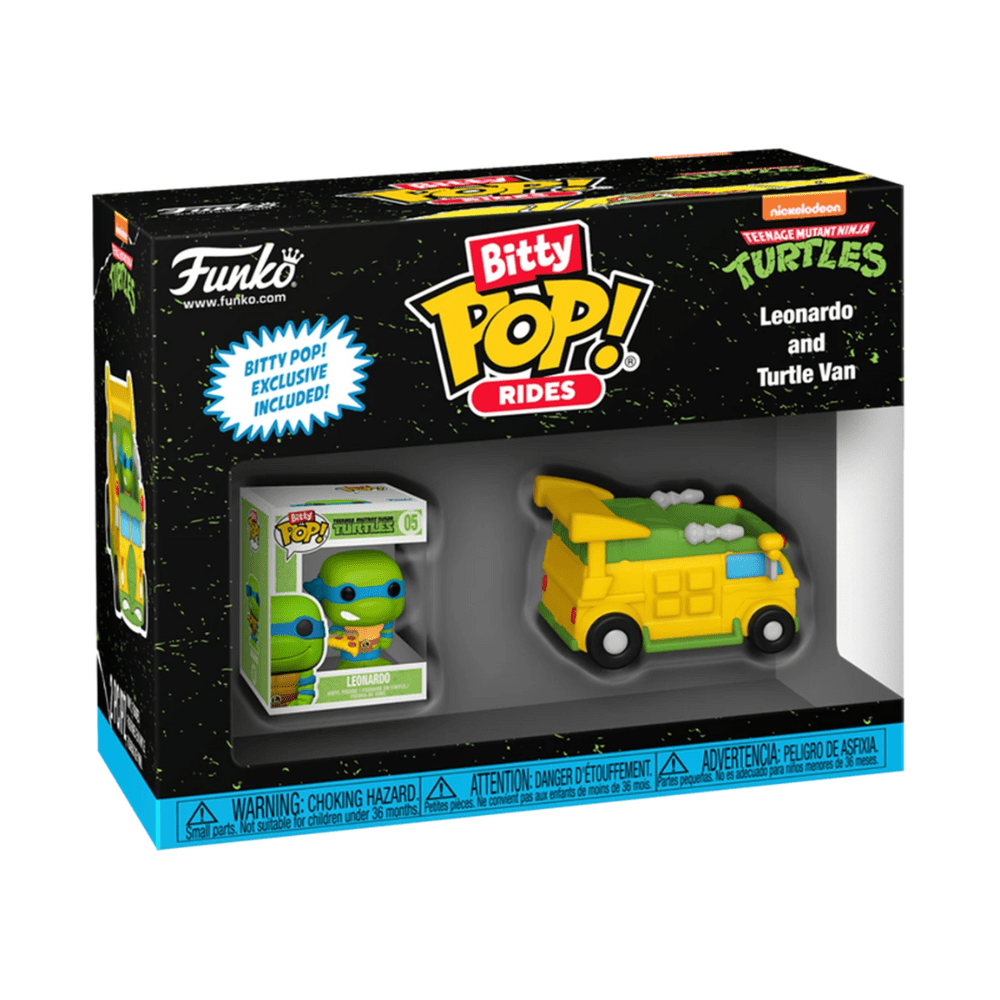 Toys N Tuck:Bitty Pop! Rides Leonardo with Turtles Van,Funko