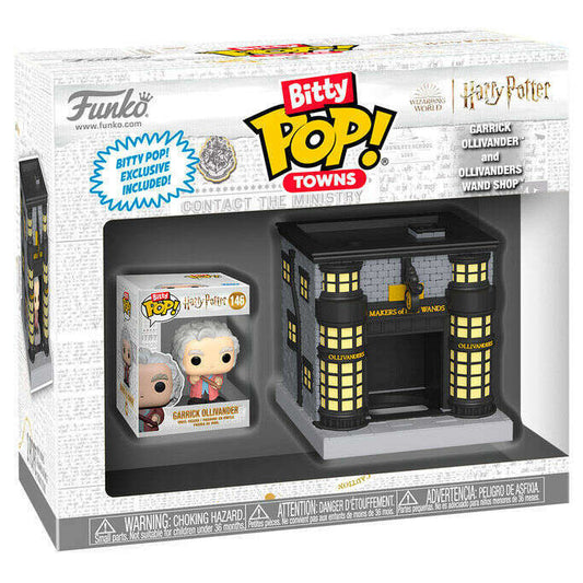 Toys N Tuck:Bitty Pop! Towns Garrick Ollivanders & Ollivanders Wand Shop,Harry Potter