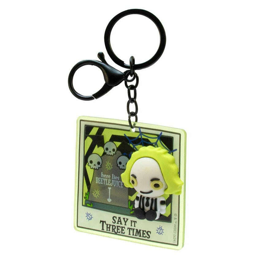 Toys N Tuck:Beetlejuice 3d Keychain,Beetlejuice