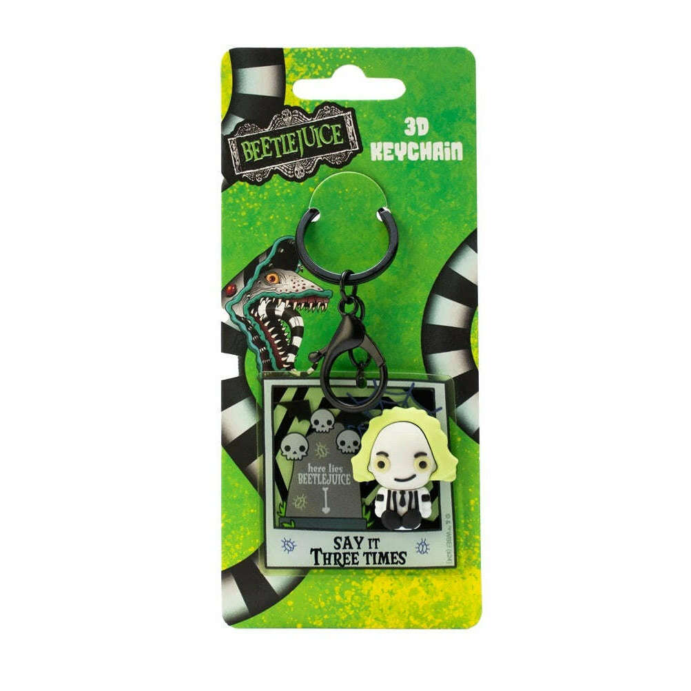 Toys N Tuck:Beetlejuice 3d Keychain,Beetlejuice