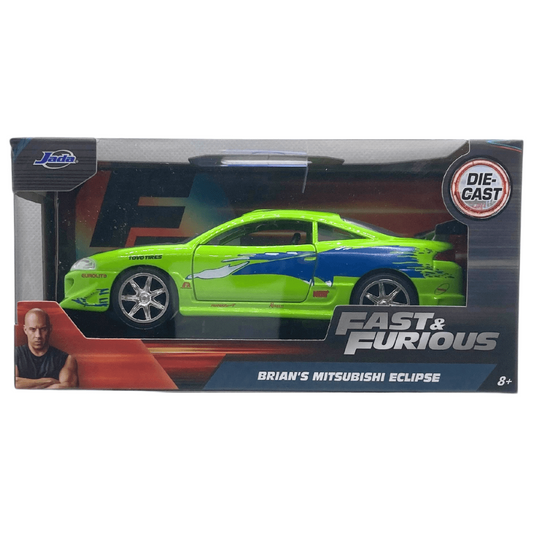 Toys N Tuck:Jada Fast & Furious 1:32 Die Cast Brian's Mitsubishi Eclipse,Fast