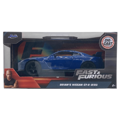 Toys N Tuck:Jada Fast & Furious 1:32 Die Cast Brian's Nissan GT-R (R35),Fast