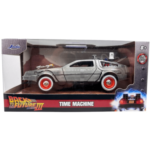 Toys N Tuck:Back To The Future III 1:32 Die Cast Time Machine (White Wall Tyres),Back To The Future