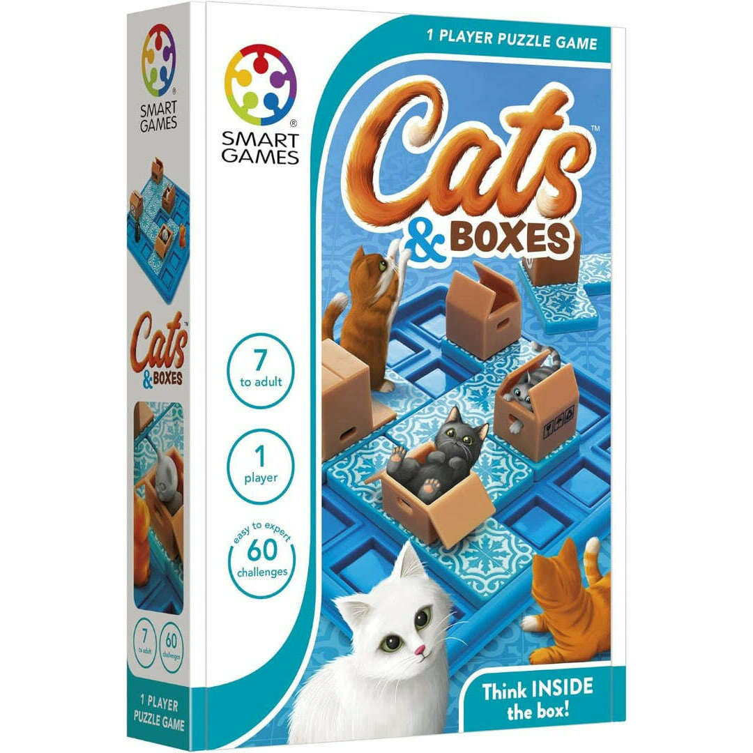 Toys N Tuck:Smart Games - Cats & Boxes 1 Player Puzzle Game,Smart Games