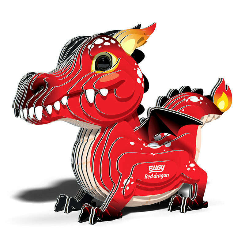 Toys N Tuck:Eugy 3D Model 085 Red Dragon,Eugy