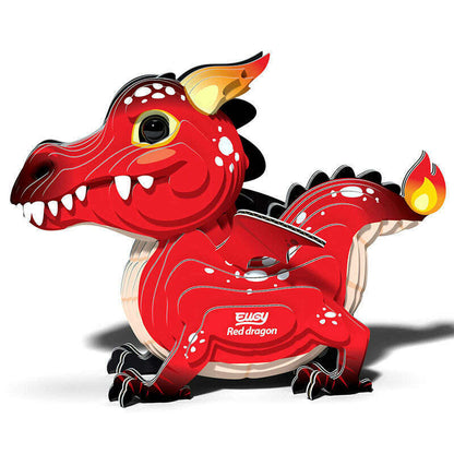 Toys N Tuck:Eugy 3D Model 085 Red Dragon,Eugy