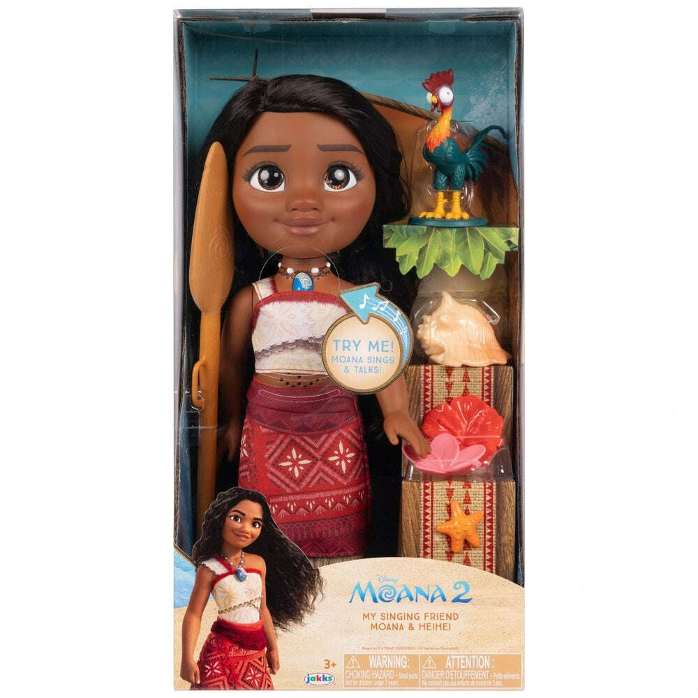 Toys N Tuck:Disney Moana 2 - My Singing Friend Moana Toddler Doll with Heihei,Disney