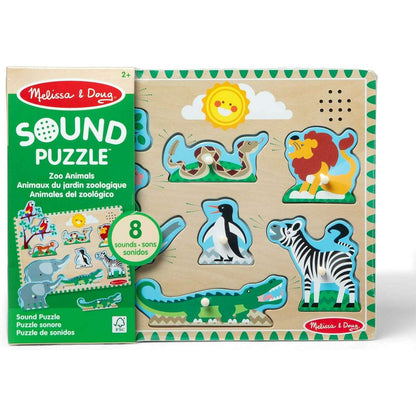 Toys N Tuck:Melissa & Doug Wooden Sound Puzzle Zoo Animals,Melissa
