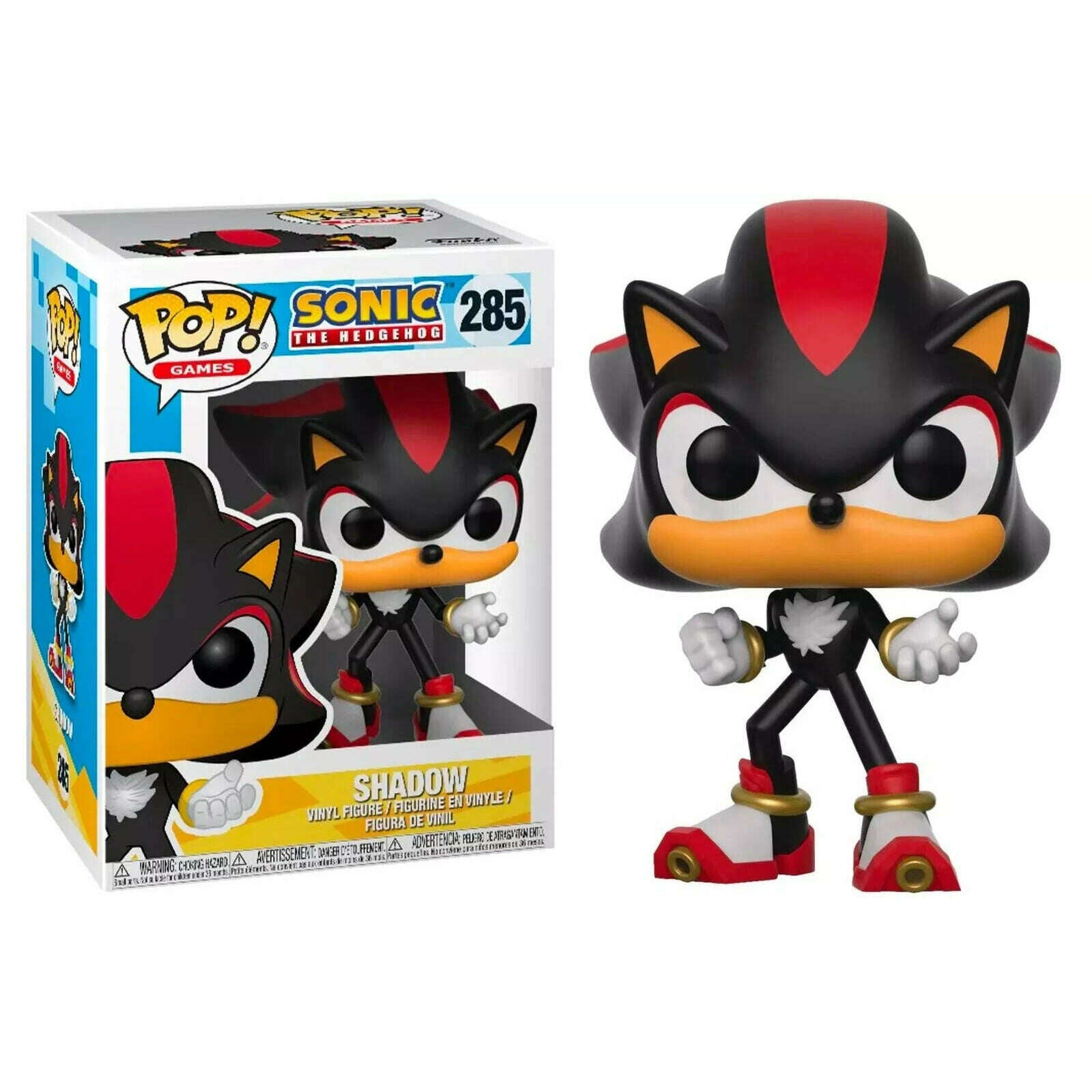 Toys N Tuck:Pop! Vinyl - Sonic The Hedgehog - Shadow 285,Sonic The Hedgehog