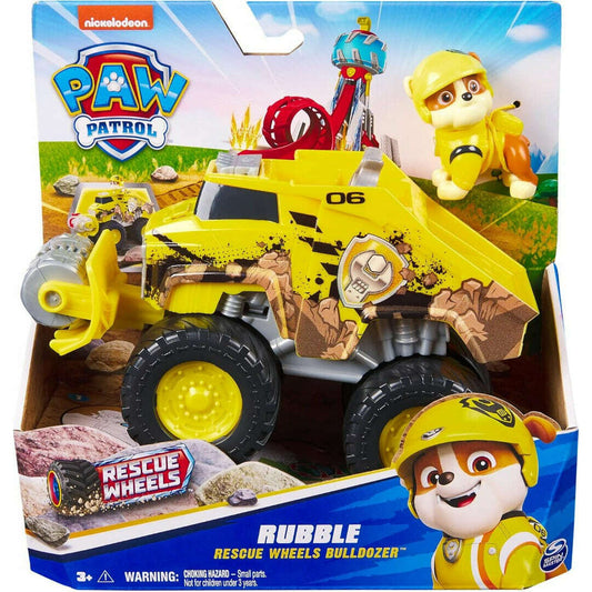 Toys N Tuck:Paw Patrol Rescue Wheels Rubble with Bulldozer,Paw Patrol