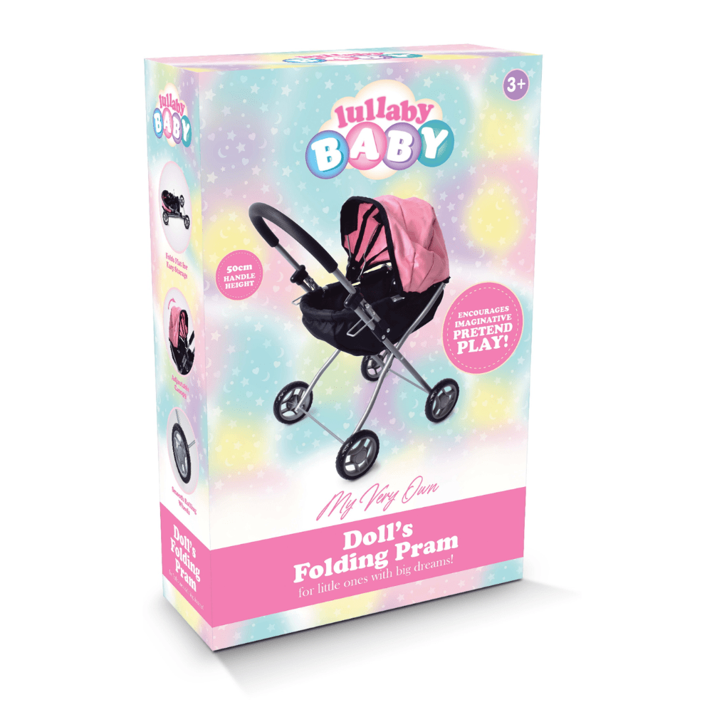 Toys N Tuck:Lullaby Baby Doll's Folding Pram,Lullaby Baby