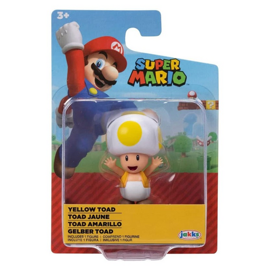 Toys N Tuck:Super Mario 2.5 Inch Figures - Yellow Toad,Mario