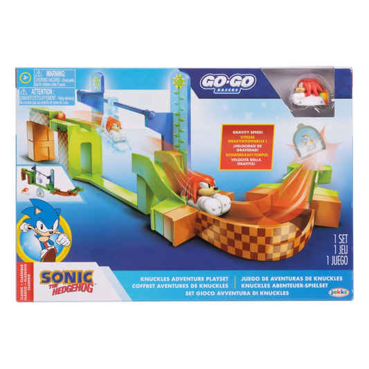 Toys N Tuck:Sonic The Hedgehog Go-Go Racers Knuckles Adventure Playset,Sonic The Hedgehog