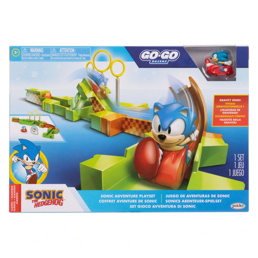 Toys N Tuck:Sonic The Hedgehog Go-Go Racers Sonic Adventure Playset,Sonic The Hedgehog