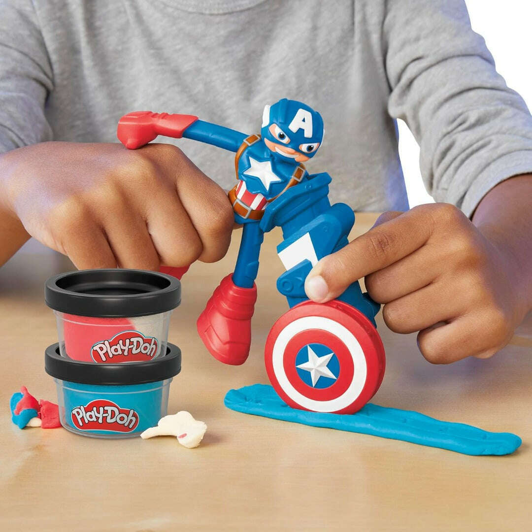 Toys N Tuck:Play-Doh Marvel Captain America Stamping Shield,Play-Doh