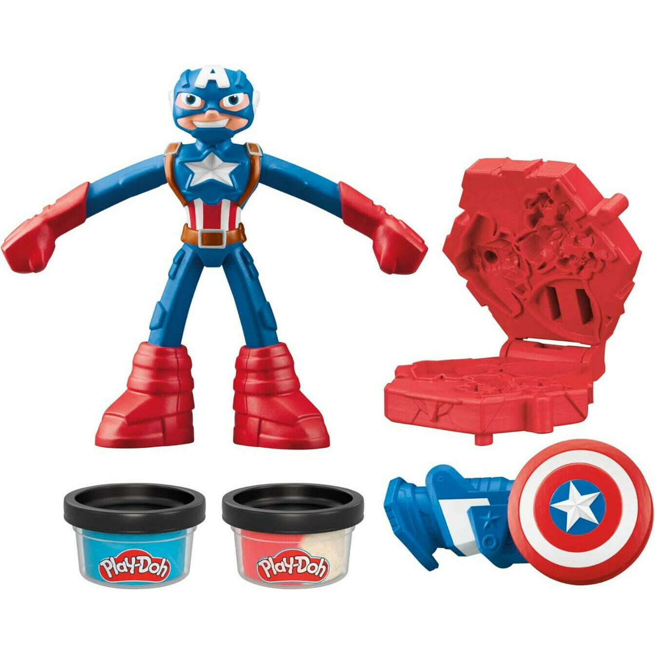 Toys N Tuck:Play-Doh Marvel Captain America Stamping Shield,Play-Doh