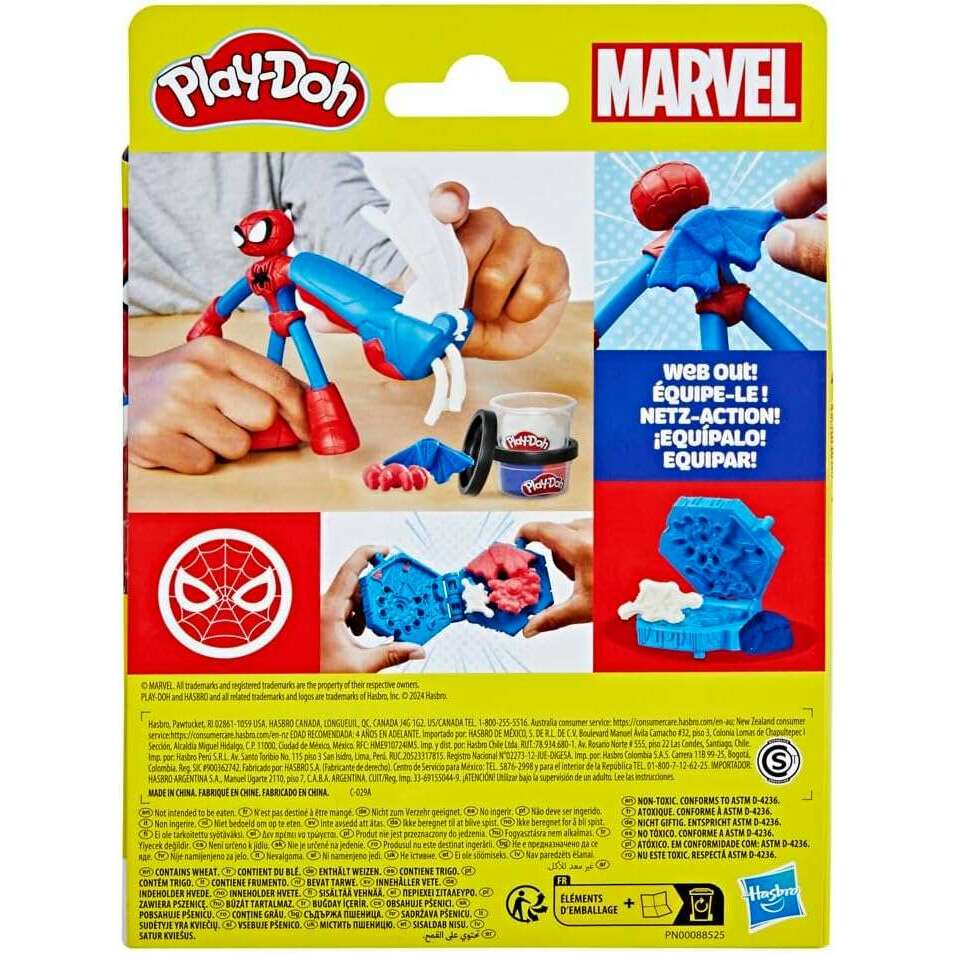 Toys N Tuck:Play-Doh Marvel Spider-Man Thwip Squisher,Play-Doh