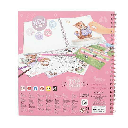 Toys N Tuck:Depesche Top Model Kitty Colouring Book,Top Model