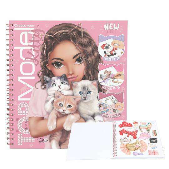 Toys N Tuck:Depesche Top Model Kitty Colouring Book,Top Model