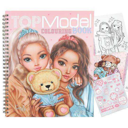 Toys N Tuck:Depesche Top Model Colouring Book Team Teddy,Top Model