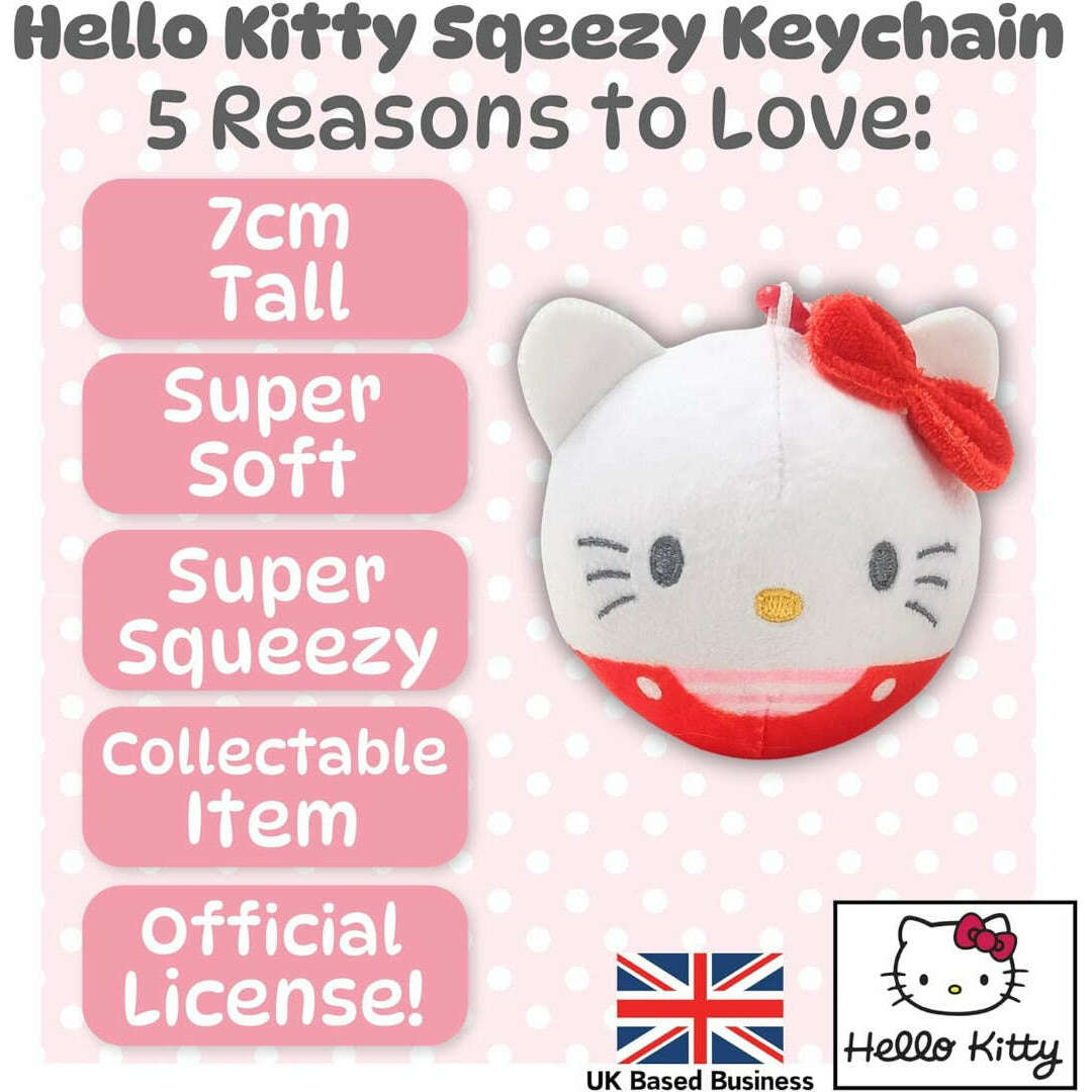 Toys N Tuck:Hello Kitty Plush Keychain,Hello Kitty