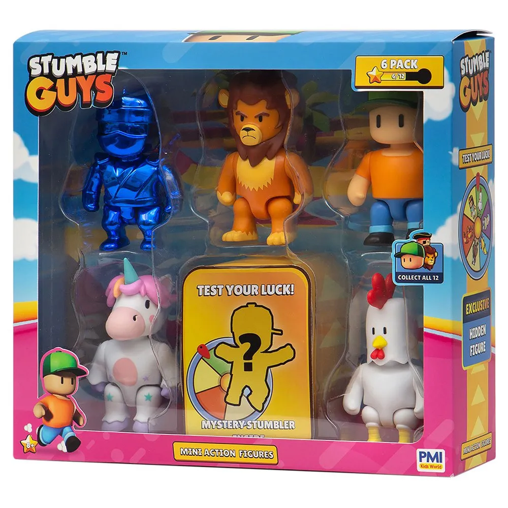 Toys N Tuck:Stumble Guys Collectible Figs 6 Pack,Stumble Guys