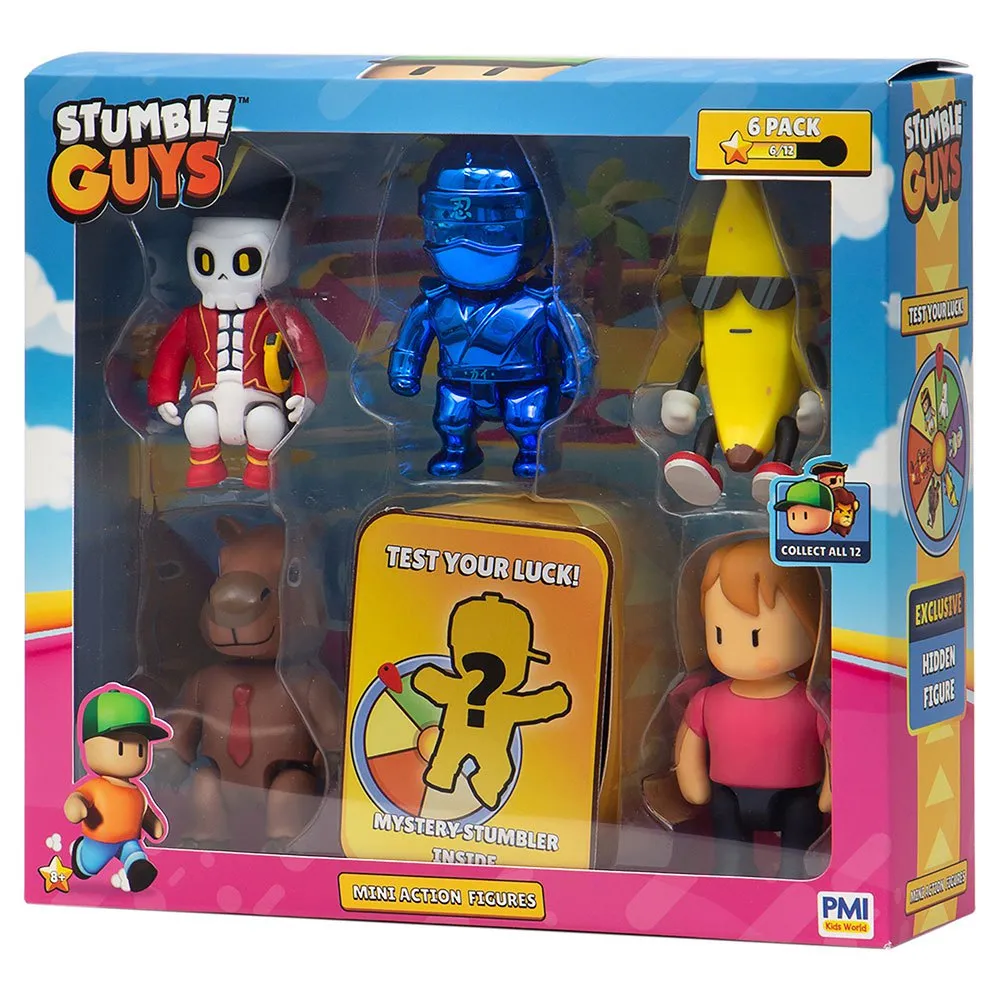 Toys N Tuck:Stumble Guys Collectible Figs 6 Pack,Stumble Guys